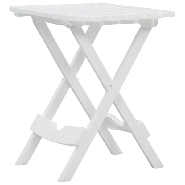 47690 vidaXL Folding Garden Table 45,5x38,5x50 cm White