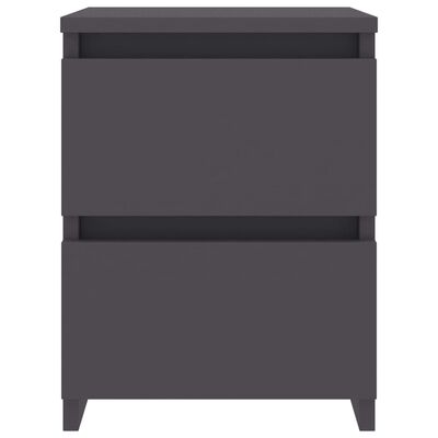 800518 vidaXL Bedside Cabinets 2 pcs Grey 30x30x40 cm Chipboard
