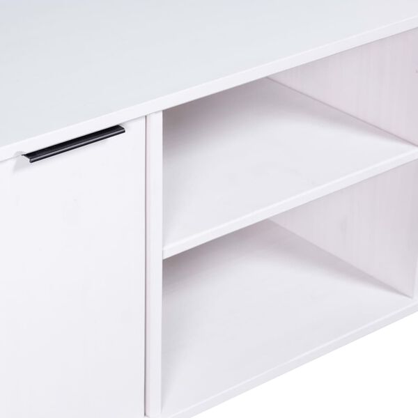 vidaXL Тумба під телевізор "New York Range" Білий Масив сосни