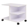 vidaXL Мобільна тумба Білий 50x35x42 см