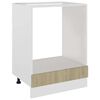 vidaXL Шафа для духовки Дуб сонома 60x46x81,5 см ДСП