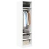800234 vidaXL Wardrobe White 50x50x200 cm Chipboard