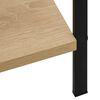 288219 vidaXL 3-Layer Book Shelf Oak 60x27,6x90,5 cm Chipboard