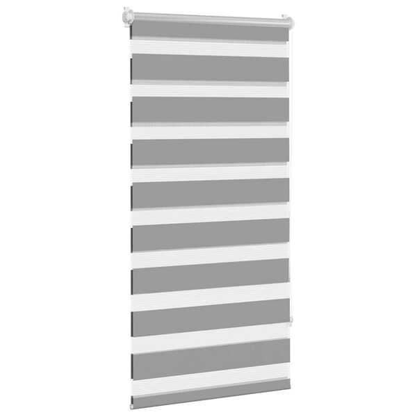 vidaXL Смугаста Рулонна Штора Сірий 60х120 см