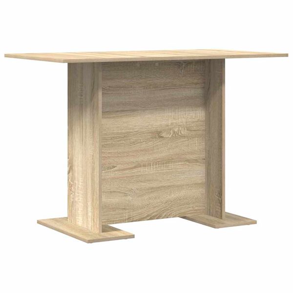 800246 vidaXL Dining Table Sonoma Oak 110x60x75 cm Chipboard