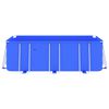 vidaXL Басейн зі Сталевим Каркасом Синій 400x207x122 см