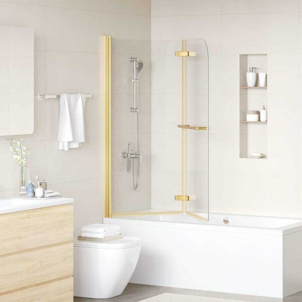 vidaXL Душова Кабіна Розкладна 2 Панелі 120x140 см ОБС