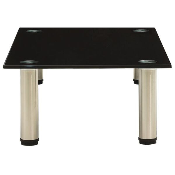 vidaXL Підставка під Телевізор Чорний 60x35x17 см Загартоване Скло