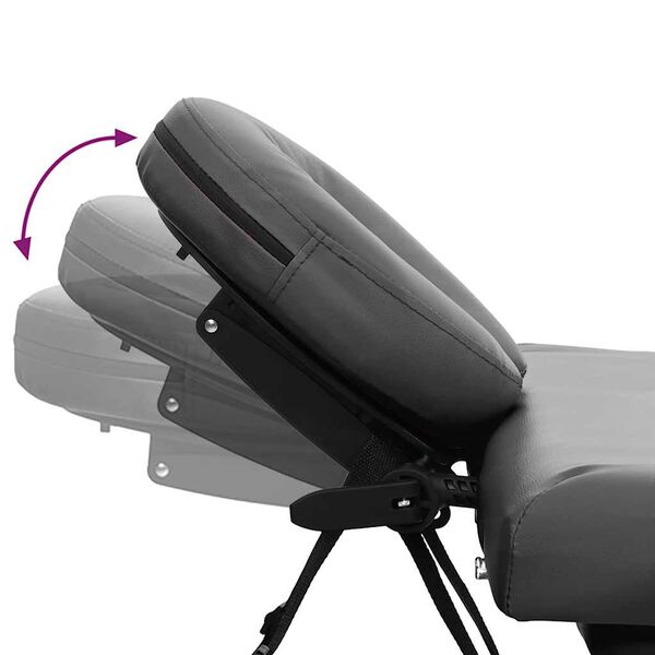 vidaXL Масажний Стіл 4-Зонний Антрацит 186x68 см Алюмінієвий Каркас