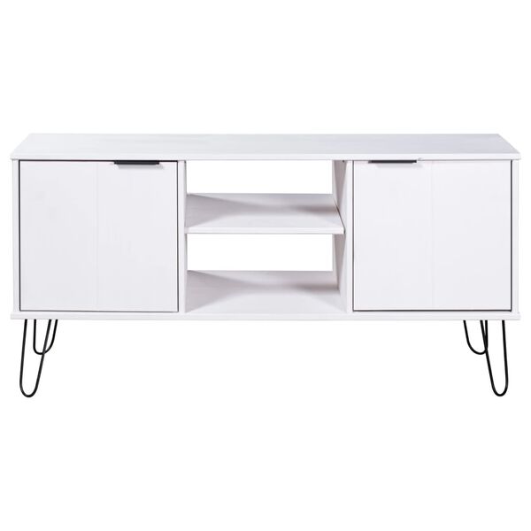 vidaXL Тумба під телевізор "New York Range" Білий Масив сосни