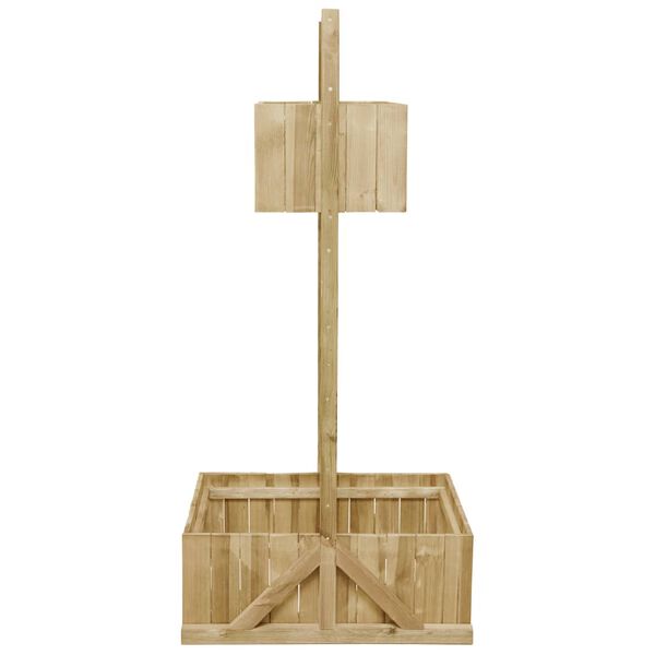 vidaXL Садовий Ящик з Решіткою Просочена Сосна