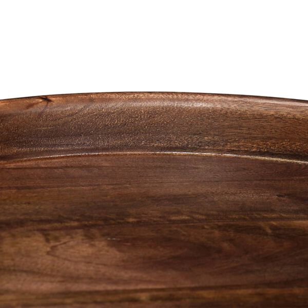 vidaXL Комплект столиків 3 шт Масив дерева манго і сталь