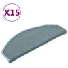 vidaXL Сходові Килимки 15 шт Синій 65x24x4 см