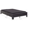 vidaXL Двомісний Лежак з Матрацом Чорний Поліротанг