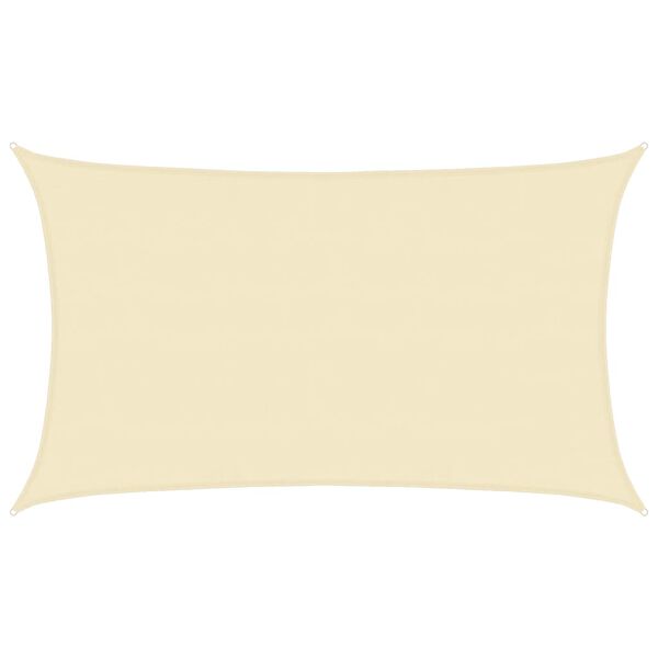 vidaXL Сонцезахисний Навіс Кремовий 5x8 м ПВЩ 160 г/м²
