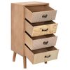 vidaXL Тумбочка на 4 шухляди Коричневий 34,5x30x74,5 см МДФ