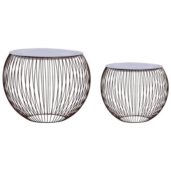 vidaXL Журнальні столики 2 шт Золотистий