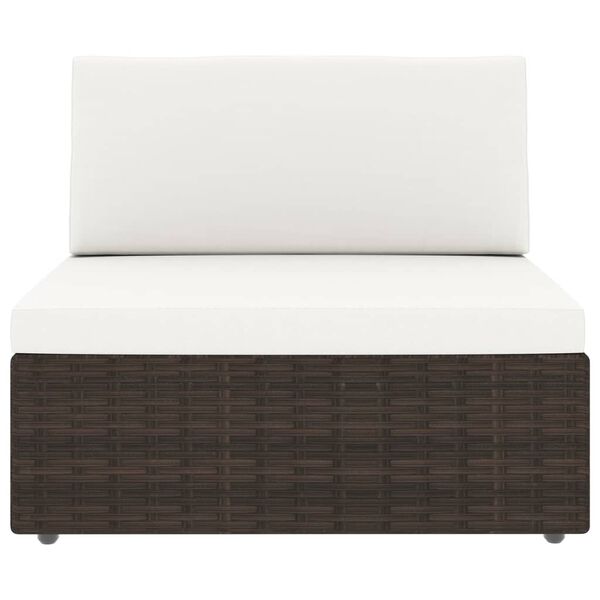 vidaXL Комплект Садових Меблів 2 Од. Коричневий Поліротанг