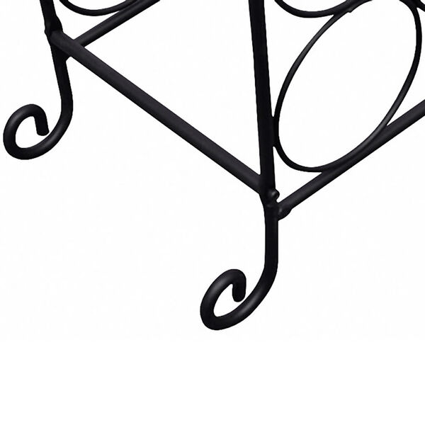 vidaXL Винний стелаж на 21 пляшку Метал