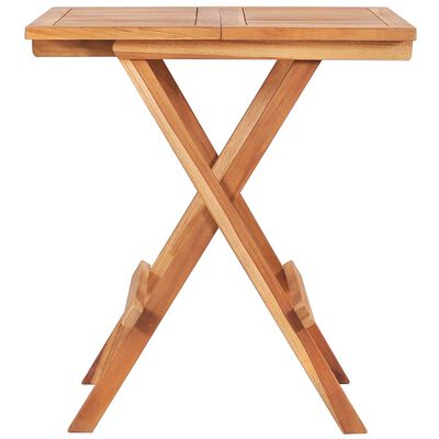 vidaXL Розкладний столик для бістро 60x60x65 см Масив тикового дерева