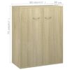 800732 vidaXL Sideboard Sonoma Oak 60x30x75 cm Chipboard