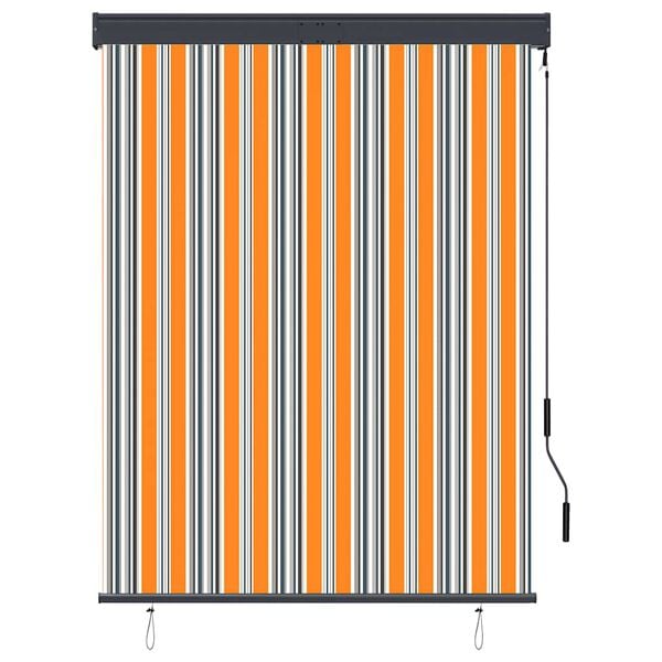 vidaXL Зовнішня Рулонна Штора Жовтий і Синій 120x250 см