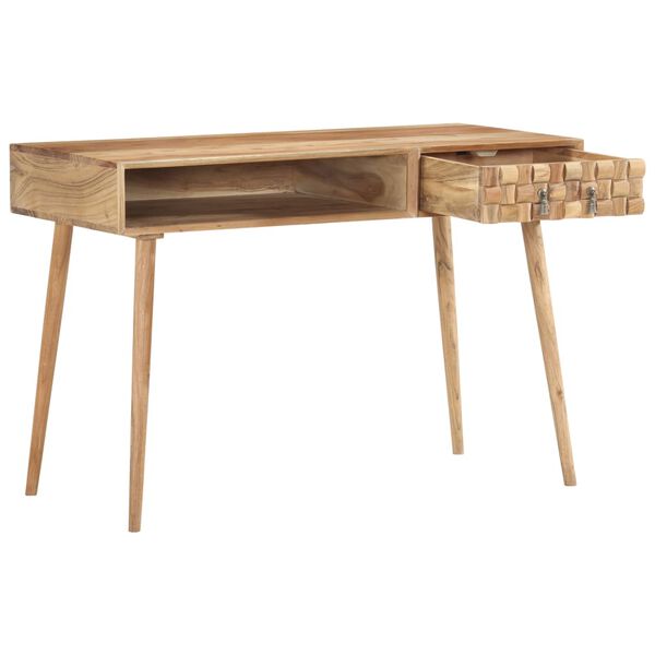 287438 vidaXL Writing Desk 115x50x76 cm Solid Acacia Wood
