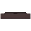 321988 vidaXL Bed Drawers 2 pcs Dark Brown Solid Pine Wood
