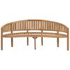 vidaXL Лавка у формі банана 200 см Масив тикового дерева