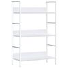 288220 vidaXL 3-Layer Book Shelf White 60x27,6x90,5 cm Chipboard