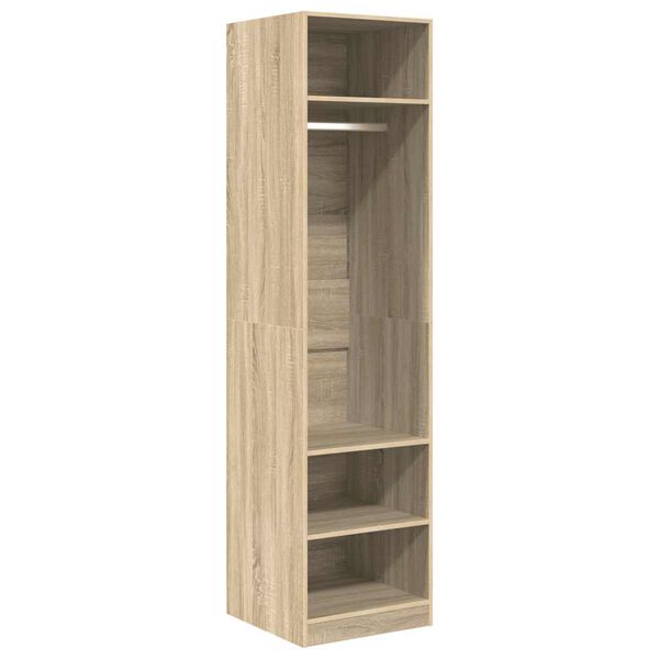 800237 vidaXL Wardrobe Sonoma Oak 50x50x200 cm Chipboard