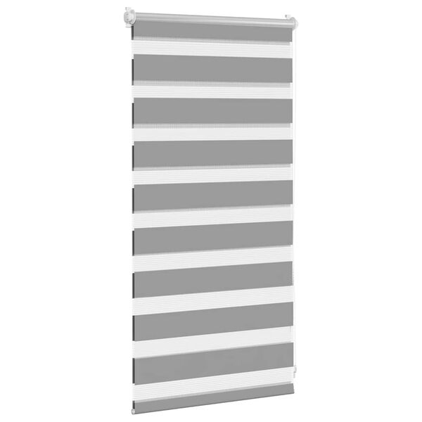 vidaXL Смугаста Рулонна Штора Сірий 40х100 см