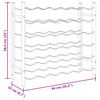 vidaXL Винний стелаж на 36 пляшок Чорний Залізо