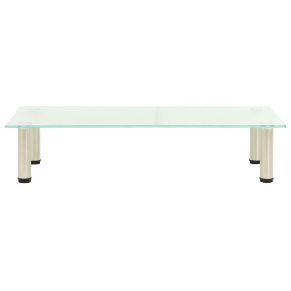 vidaXL Підставка під Телевізор Матовий 80x35x17 см Загартоване Скло