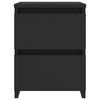800516 vidaXL Bedside Cabinets 2 pcs Black 30x30x40 cm Chipboard