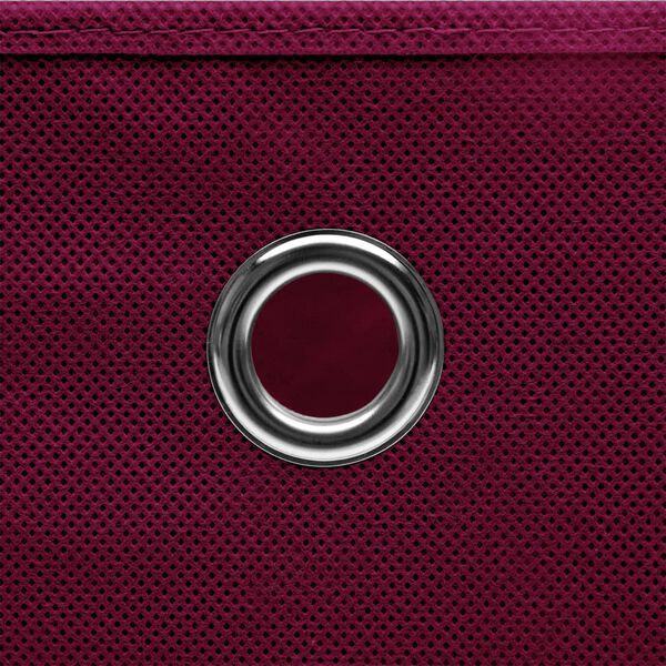 vidaXL Коробки для Зберігання 4 шт Темно-Червоний 32x32x32 см Тканина