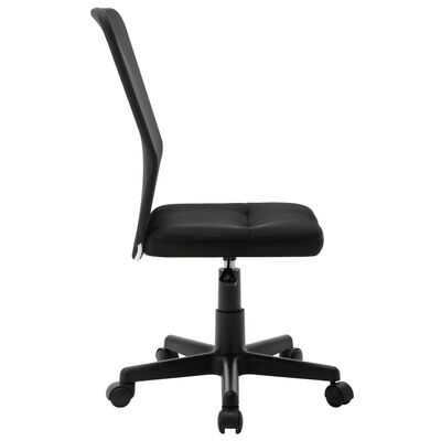 vidaXL Офісне крісло Чорний 44x52x100 см Сітчаста тканина