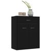 800712 vidaXL Sideboard Black 60x30x75 cm Chipboard