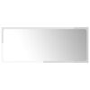 804627 vidaXL Bathroom Mirror High Gloss White 90x1,5x37 cm Chipboard