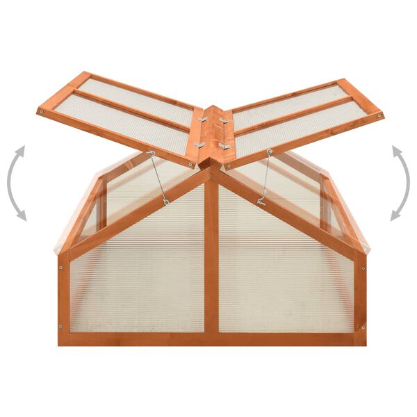 vidaXL Теплиця 120х80х50 см Ялина