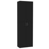 800298 vidaXL Office Cabinet Black 60x32x190 cm Chipboard