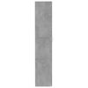 800004 vidaXL Storage Cabinet Concrete Grey 80x35,5x180 cm Chipboard