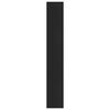 800991 vidaXL 5-Tier Book Cabinet Black 60x30x189 cm Chipboard