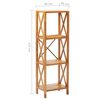 vidaXL 4-рівнева етажерка 40x30x125 см Масив дуба