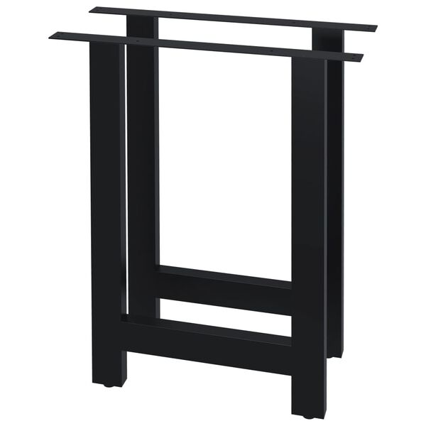 vidaXL Ніжки для обіднього столу 2 шт з H-подібним каркасом 60х72 см