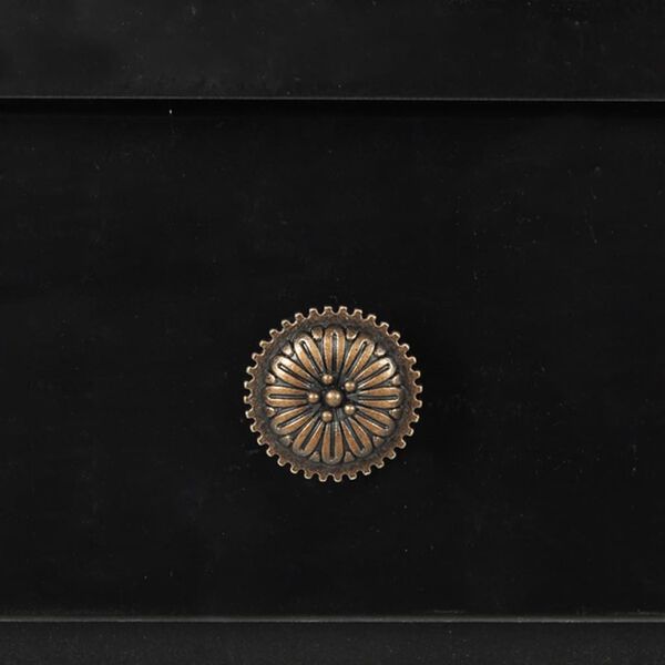 vidaXL Консольний стіл Чорний МДФ