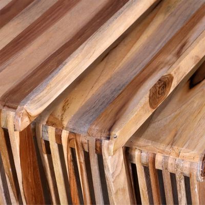 vidaXL Вкладні столики в комплекті 3 шт Відновлена тикова деревина