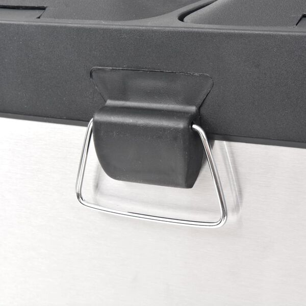 vidaXL Сортувальний Сміттєвий Бак Педальний Смітник 36 л Нерж.сталь