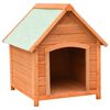 vidaXL Будка для Собаки 72x85x82 см Масив Сосни і Ялини