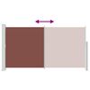 vidaXL Бічний Висувний Тент для Дворика Коричневий 170х300 см